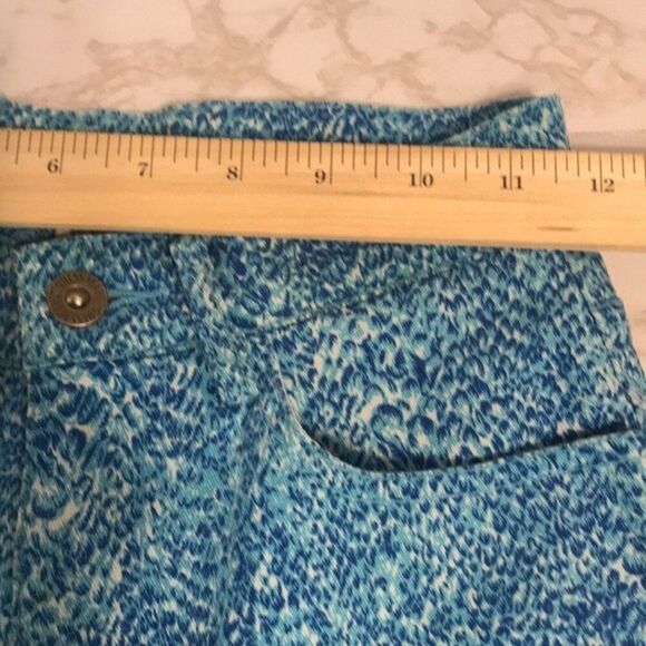 Vtg guess 90s blue snakeskin all over print stretch jeans made in USA size 24 - Picture 10 of 13
